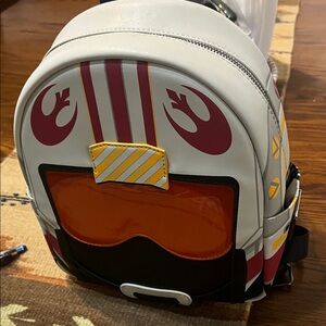 Loungefly Star Wars Backpack with Red and Yellow Accents used once